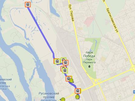 У літній період до Русанівських садів курсуватимуть автобуси