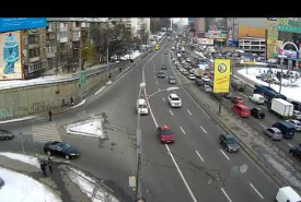 В Киеве многокилометровый затор