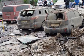 Взрыв магистральной трубы в Голосеевском районе