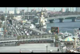 Из-за ДТП в Киеве заблокирован въезд на Гаванский мост