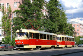 Движение 14 и 15 трамвая в Киеве